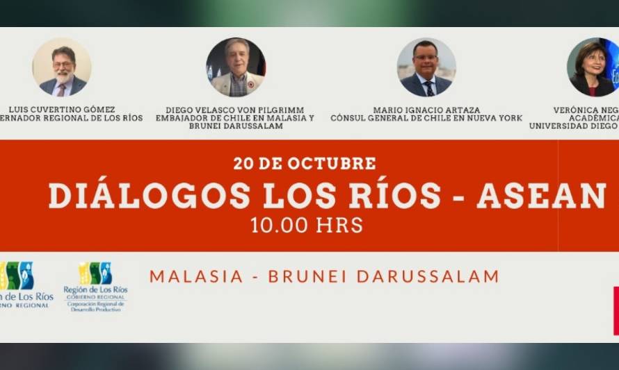 Organizan webinar para promover comercio entre Los Ríos y 10 naciones del Sudeste Asiático