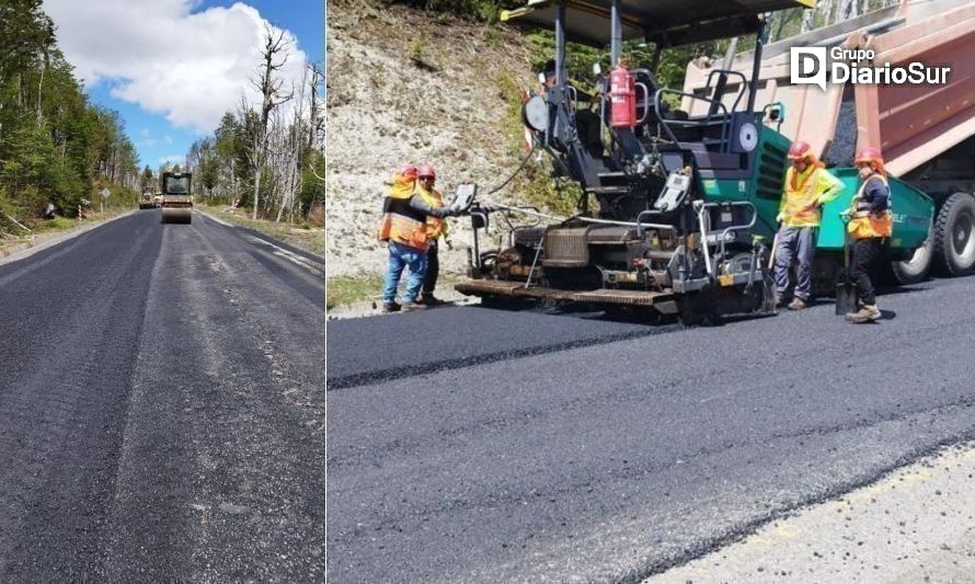 Realizan trabajos de mejoramiento en ruta internacional 215 